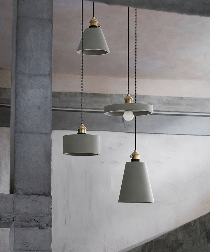 Nordic Style Cement LED Pendant Lights - Luxury Handles