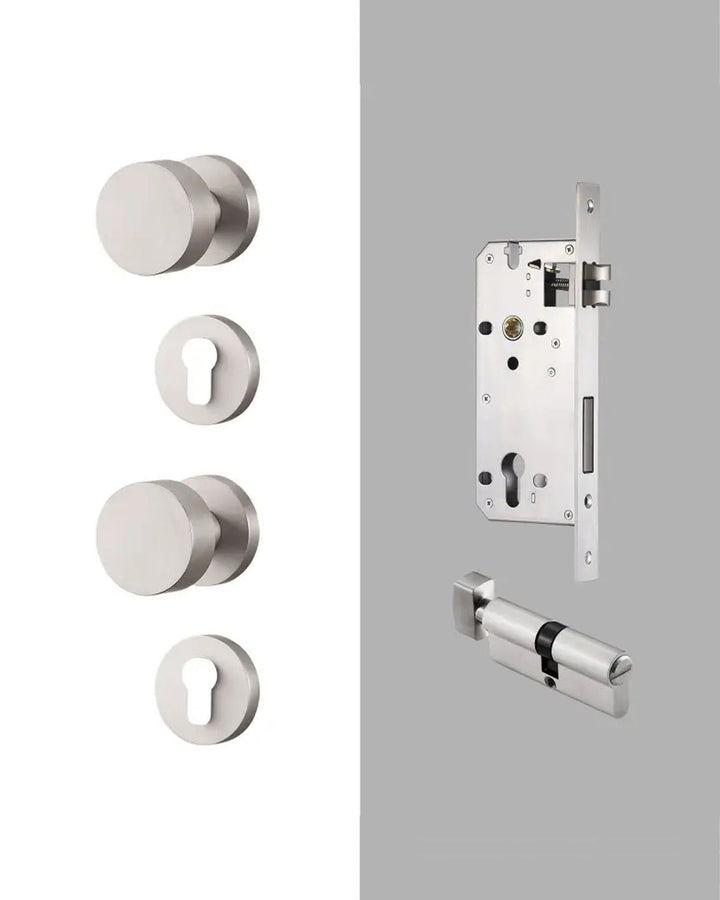NORDIC style Solid Brass Door Knob Set - Luxury Handles