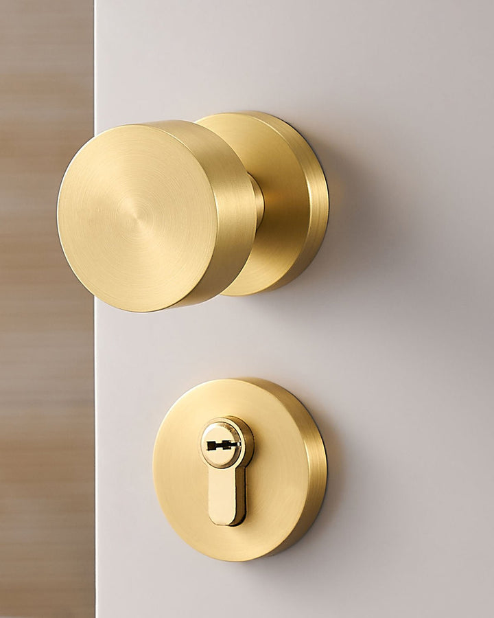 NORDIC style Solid Brass Door Knob Set - Luxury Handles