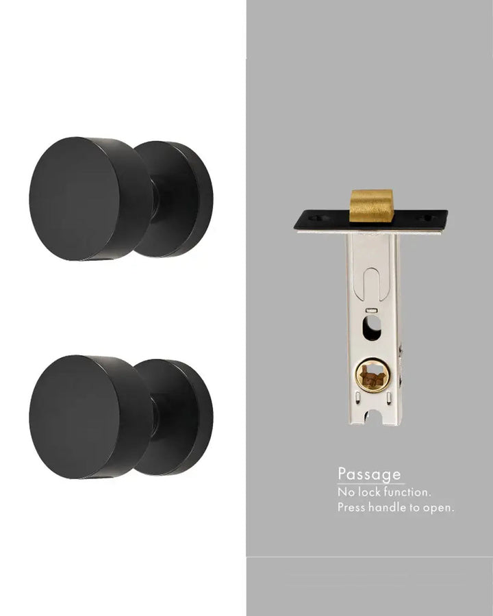 NORDIC style Solid Brass Door Knob Set - Luxury Handles