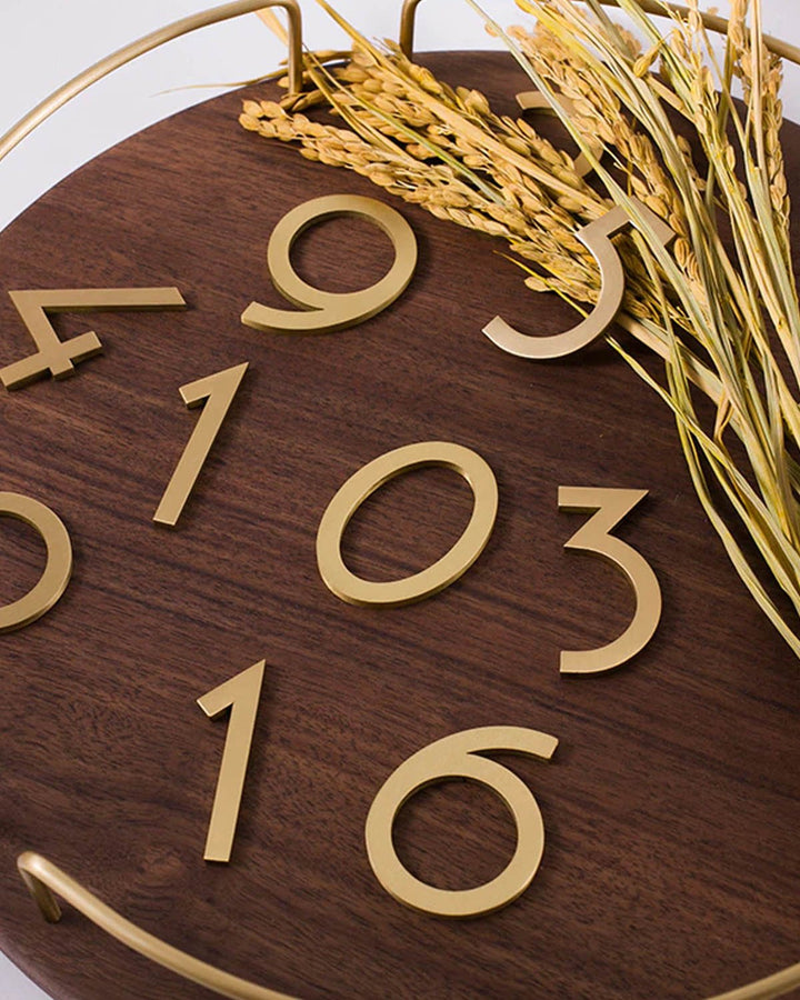 PALATINO Solid Brass House Numbers - Luxury Handles