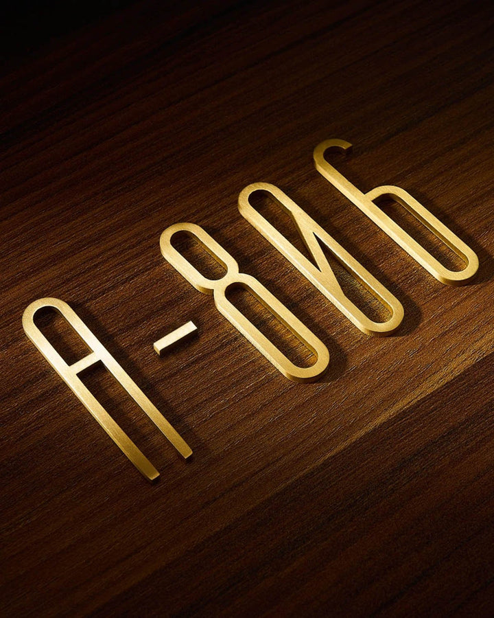 PRISTINA Solid Brass House or door letters - Luxury Handles