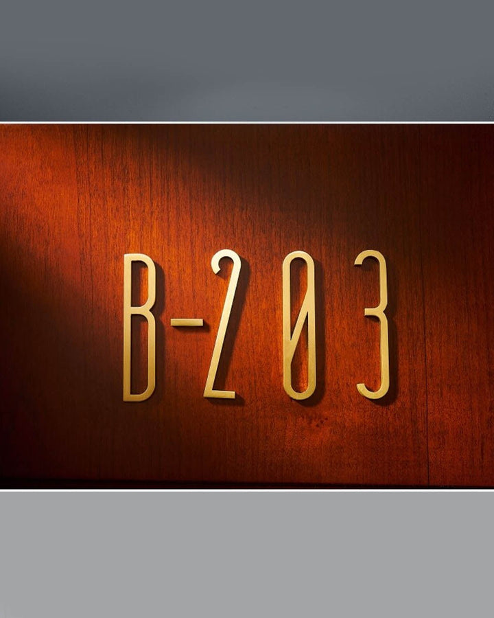 PRISTINA Solid Brass House or door letters - Luxury Handles