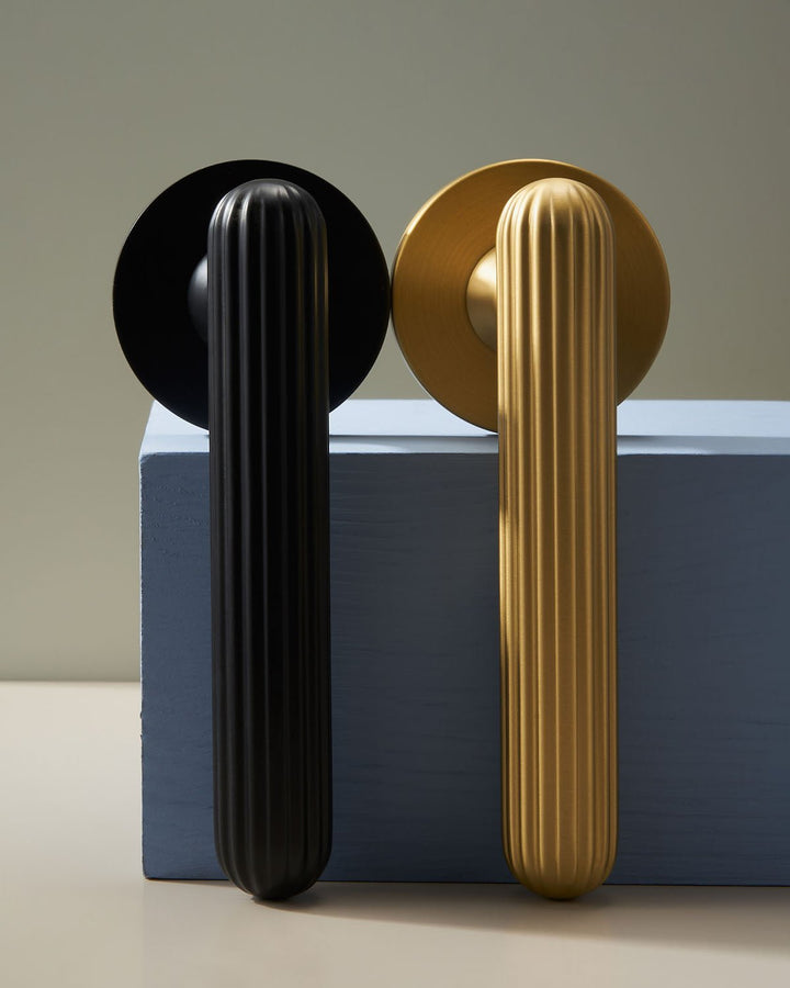 Solid Brass European Style Door Handle Set - Luxury Handles