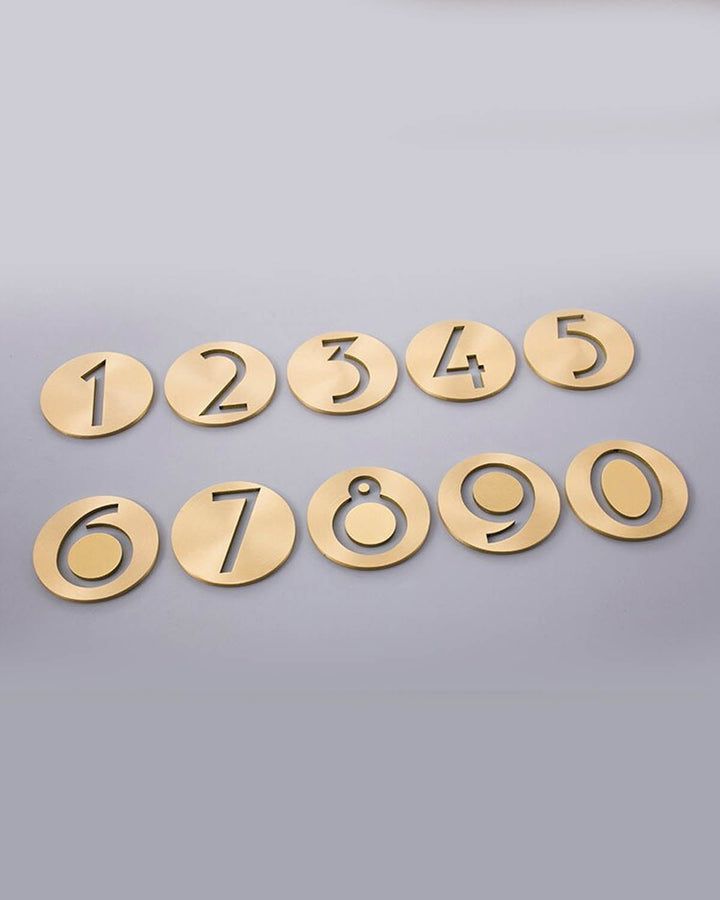 TAHOMA Solid Brass House & Door Numbers - Luxury Handles