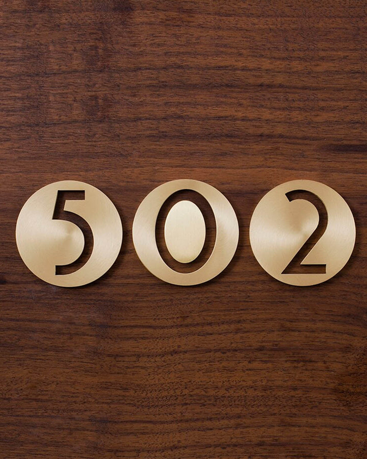 TAHOMA Solid Brass House & Door Numbers - Luxury Handles